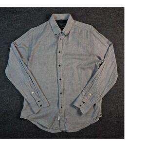 Rag Bone New York Men's Button Down Long Sleeve Shirt Gray M/M